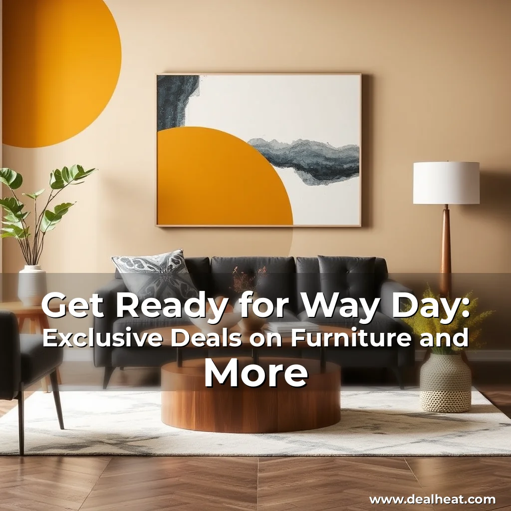 Read more about the article Get Ready for Way Day: Exclusive Deals on Furniture and More