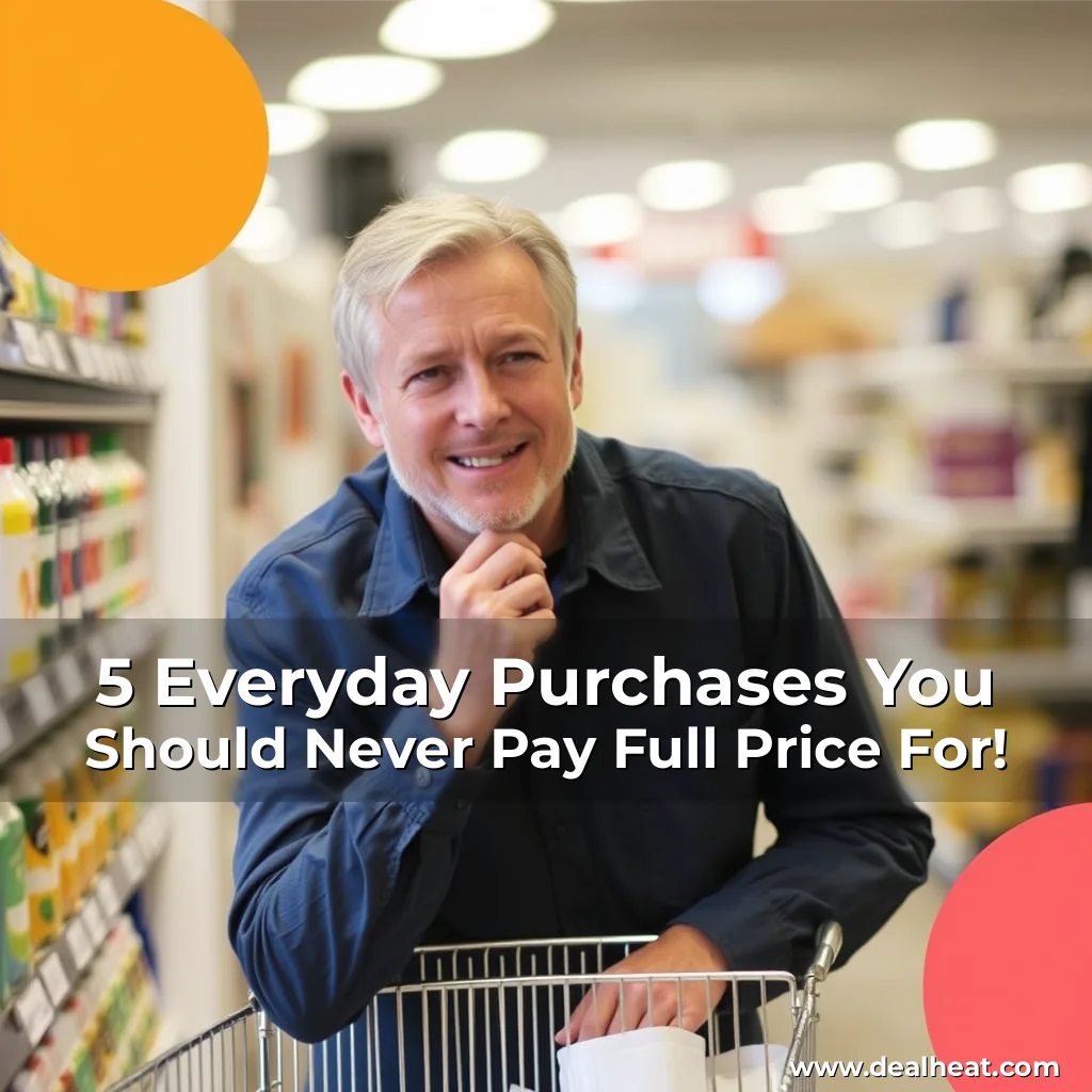 Read more about the article 5 Everyday Purchases You Should Never Pay Full Price For!