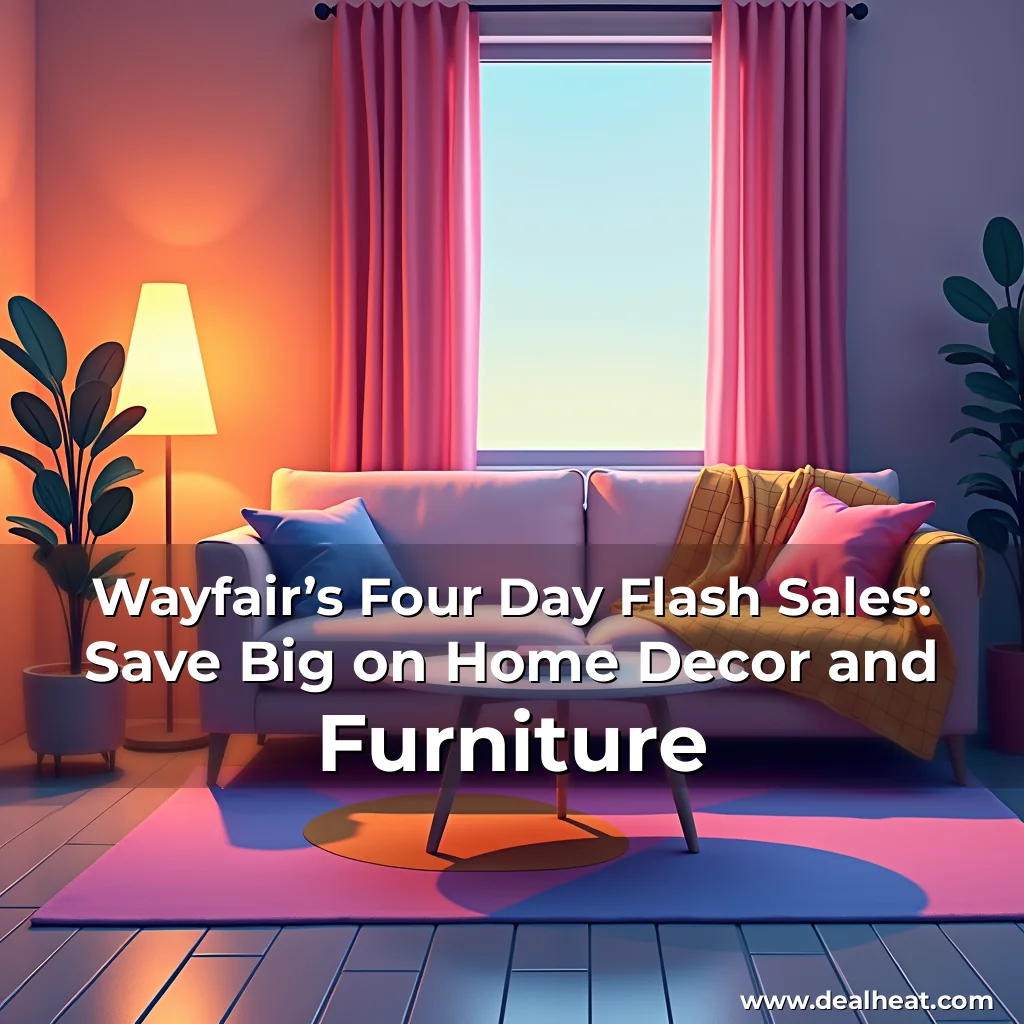 Read more about the article Wayfair’s Four Day Flash Sales: Save Big on Home Decor and Furniture