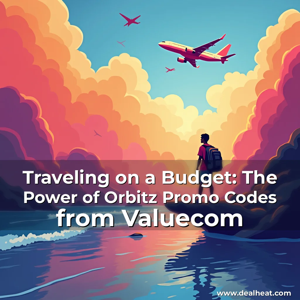 Read more about the article Traveling on a Budget: The Power of Orbitz Promo Codes from Valuecom