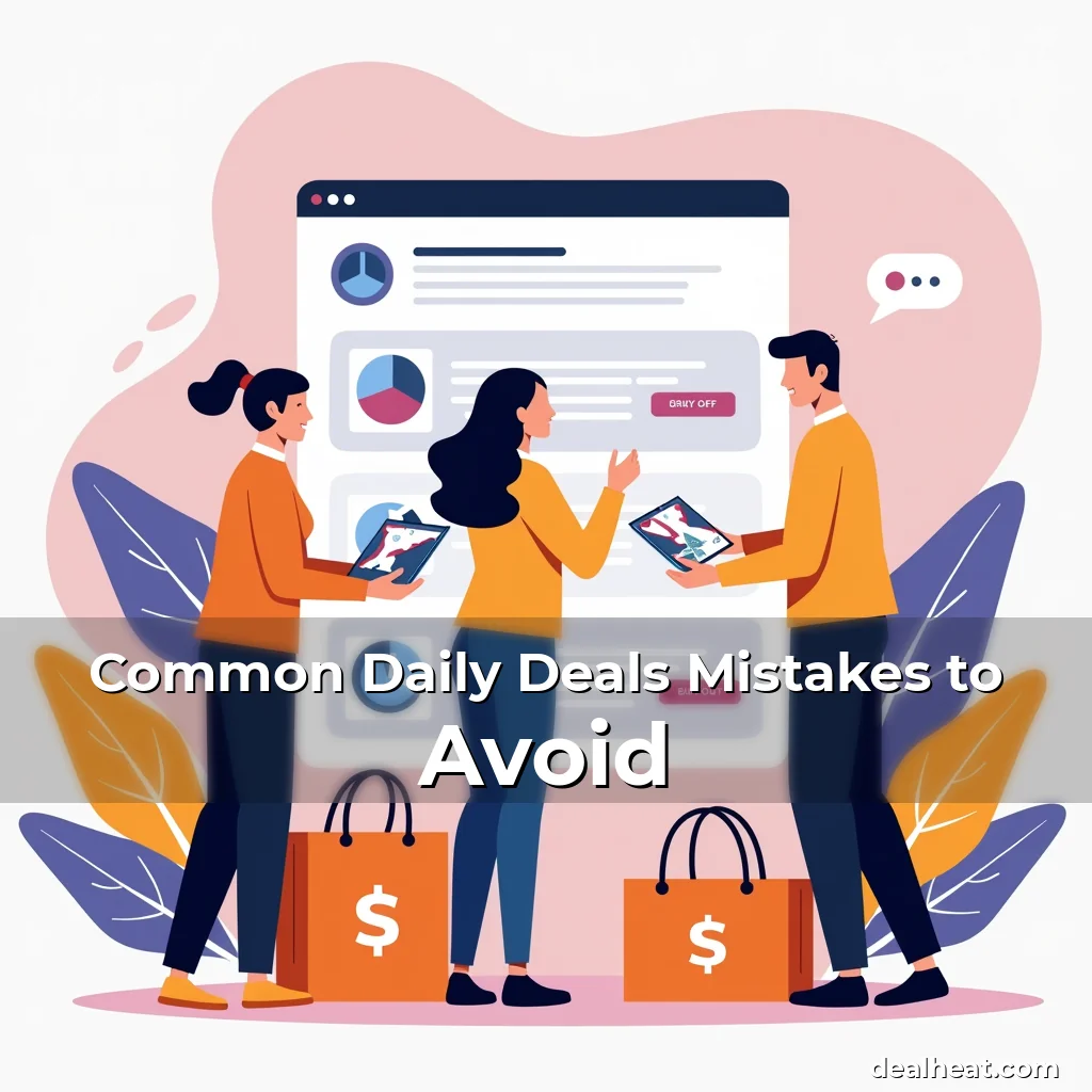 Artistic representation for Common Daily Deals Mistakes to Avoid