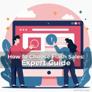 Artistic representation for How to Choose Flash Sales: Expert Guide