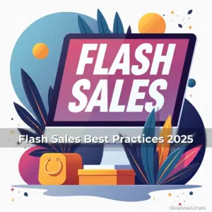 Artistic representation for Flash Sales Best Practices 2025