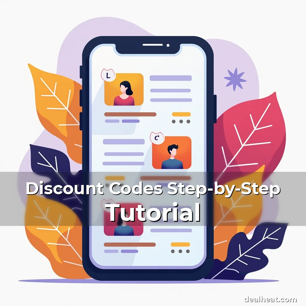 Artistic representation for Discount Codes Step-by-Step Tutorial