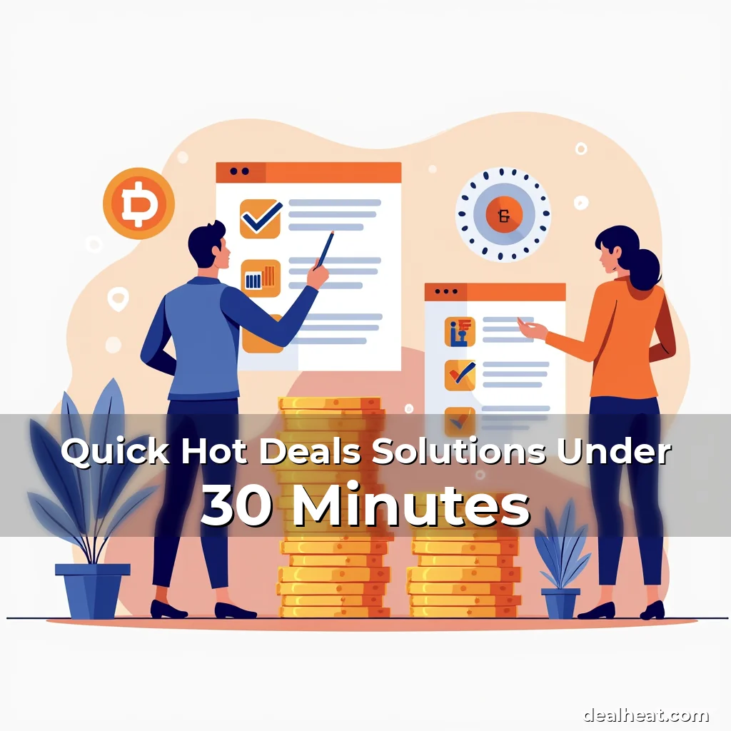 Artistic representation for Quick Hot Deals Solutions Under 30 Minutes