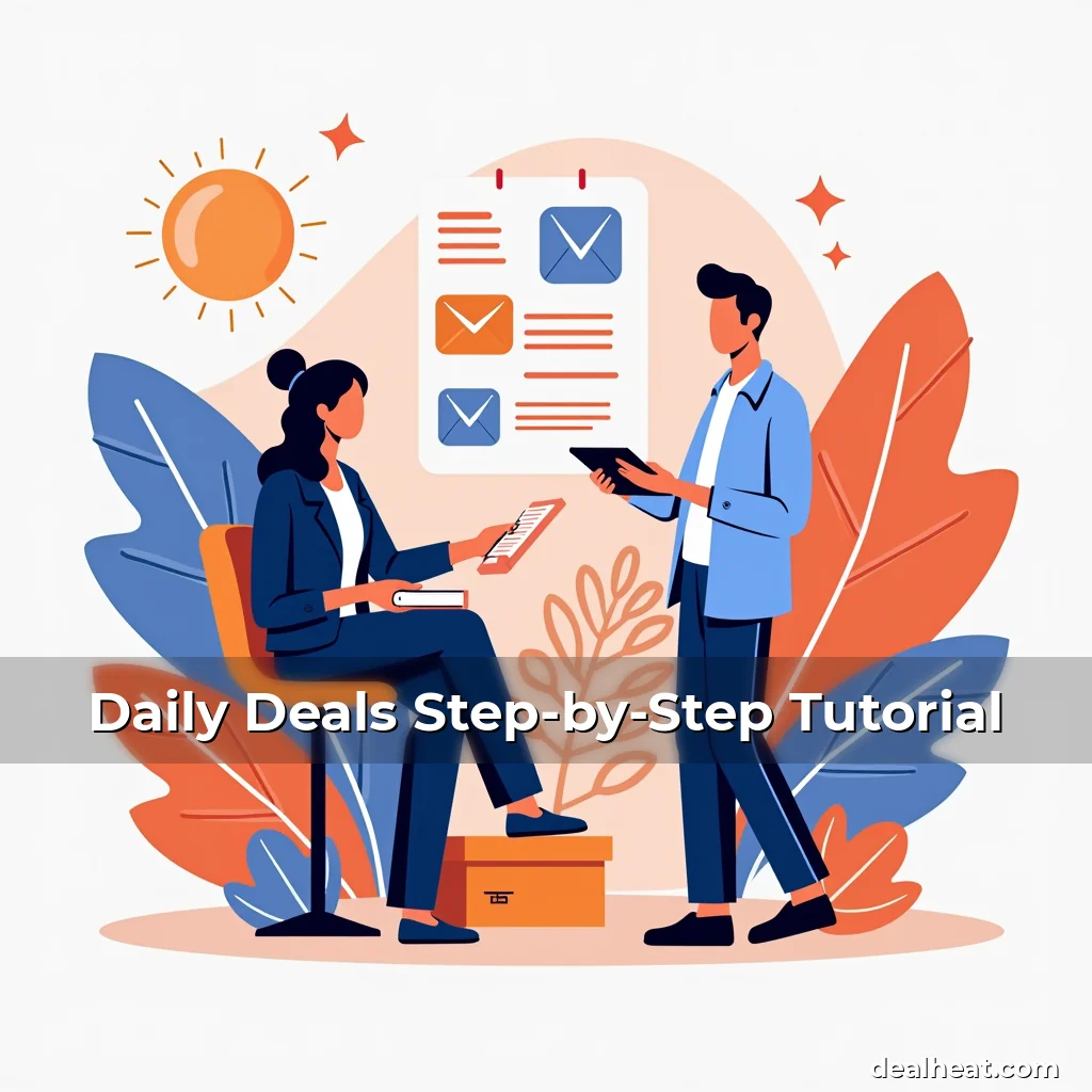Artistic representation for Daily Deals Step-by-Step Tutorial