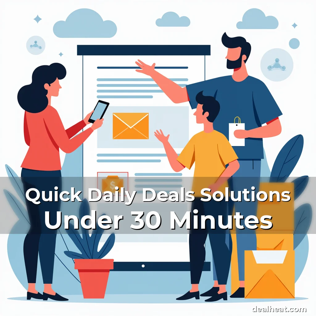 Artistic representation for Quick Daily Deals Solutions Under 30 Minutes
